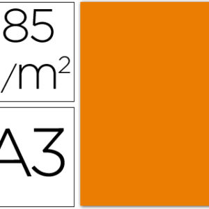 Cartolina Guarro A3 Laranja 185 Gr (50 Folhas)
