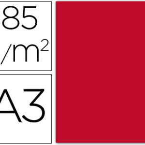 Cartolina Guarro A3 Vermelho 185 Gr (50 Folhas)