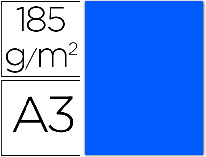 Cartolina Guarro A3 Azul Mar 185 Gr (50 Folhas)