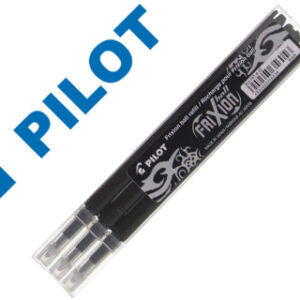 Recarga Esferografica Pilot Frixion Ball Clicker Preto Caixa de 3 Unidades