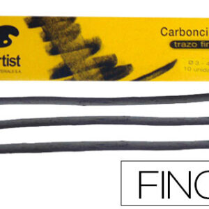 Carvao Artist Finos 3-4 mm Caixa de 10 Barras