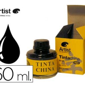 Tinta da China Artist Preta Frasco de 60 ml