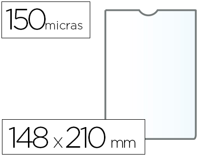 Bolsa Catalogo Q-Connect Din A5 150 Microns PVC Transparente 148x210 mm (1 Unidade)
