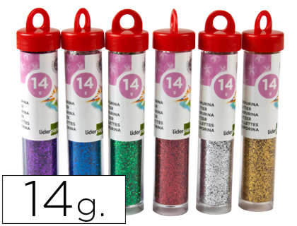 Purpurina Fantasia Cores Metalicas Sortidas Frasco de 14 Gr