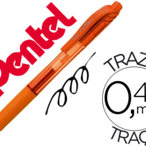 Roller Pentel Energel Bl107 0,7mm Laranja