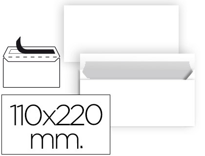 Envelope N 2 Branco Din Americano 110X220 mmtira de Silicone (25 Unidades)