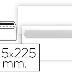 Pack 25x Envelope N 5 Branco Americano 115x225mm Tira de Silicone