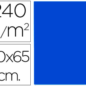 Cartolina 240 Gr 50X65 cm Azul Ultramar