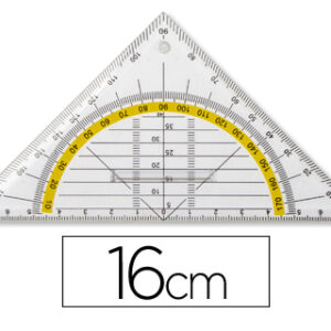 Aristo Geometria 16 cm Plastico Cristal c/ Pega Fixa