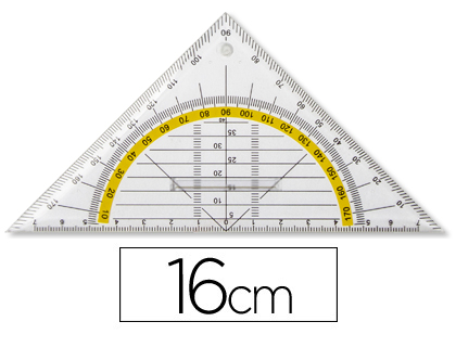 Aristo Geometria 16 cm Plastico Cristal c/ Pega Fixa