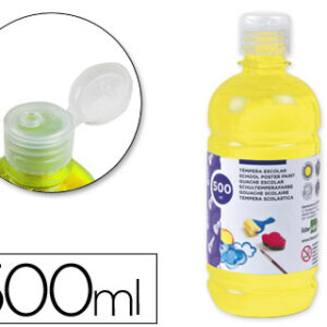 Guache Escolar 500 ml Amarelo Primario