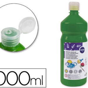 Guache Escolar 1000 ml Verde Escuro