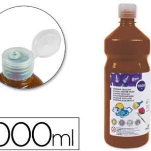 Guache Escolar 1000 ml Castanho
