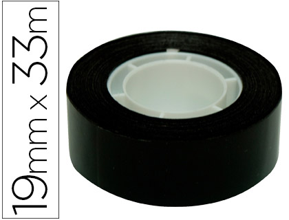 Fita Adesiva Apli 33 Mt X 19 mm Cor Preto