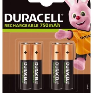 Blister 4x Pilhas Recarreg?veis Ni-MH AAA 1,2V 750mAh - DURACELL