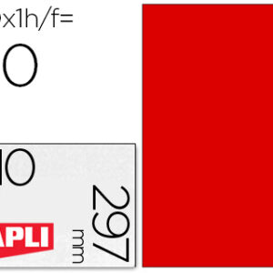 Etiqueta Apli Adesiva 02880 210X297mm p/Impressão Caixa c/20 Folhas A4 Vermelho