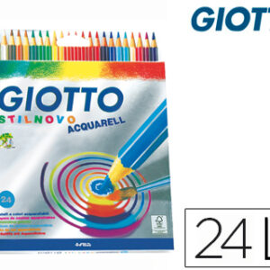 Lápis de Cores Giotto Stilnovo Aguarelaveis Caixa de 24 Cores