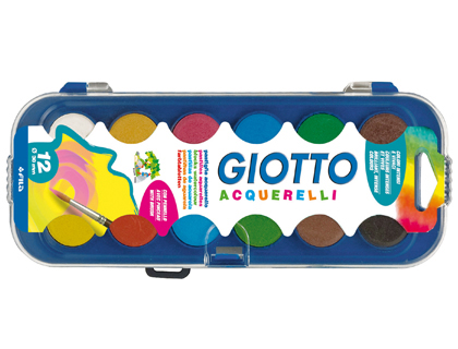Aguarela Giotto 12 Cores Estojo de Plastico