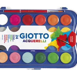 Aguarela Giotto 24 Cores Estojo de Plastico