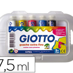 Guache Escolar Giotto 7,5 ml 5 Cores Sortidas