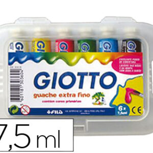 Guache Escolar Giotto 7,5 ml 6 Cores Sortidas