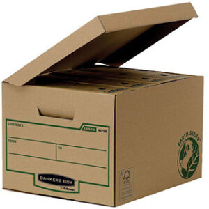 Gaveta Fellowes Cart?o Reciclado p/ Armazenamento de Arquivos Capacidade 4 Caixas de Arquivo 80mm