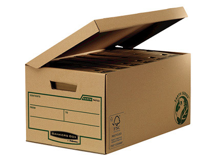 Gaveta Fellowes Cartão Reciclado p/ Armazenamento de Arquivos Capacidade 6 Caixas de Arquivo 80mm