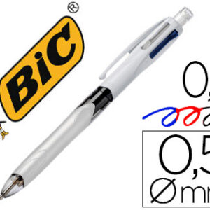 Caneta Bic Multifunc?es Azul / Preto / Vermelho / Lapiseira 0,5 mm