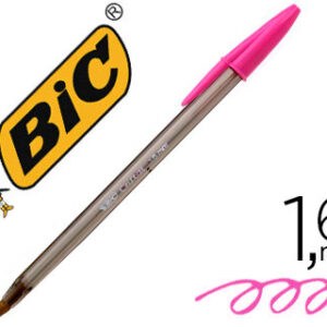 Caneta Bic Cristal Large Fashion Rosa Ponta 1,6 mm