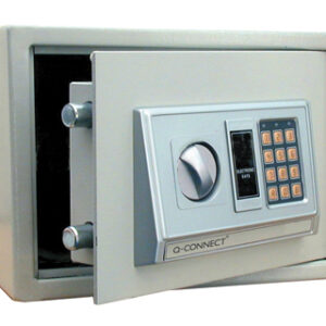 Cofre Q-Connect Electronico Capacidade 10L c/Acessorios p/Fixar Na Parede Ou Solo Chave Digital