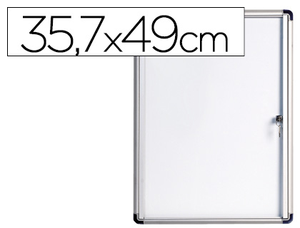Vitrina Bi-Office de Anuncios Fundo Magnetico Extraplana de Interior 357X490 mm