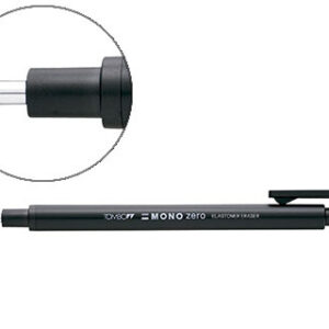 Porta Borrachas Tombow c/ Clip Ponta de Borracha Preta Redonda 2,3 mm Diametro Cor Preto