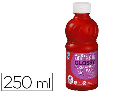 Pintura Acrilica L&B Brilho Vermelho Primario Boiao de 250 ml