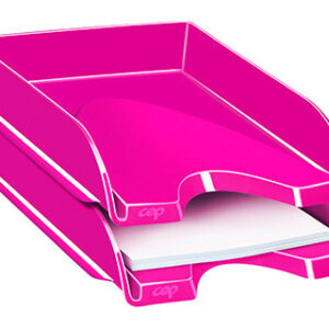 Tabuleiro de Secretaria Cep Plastico Rosa (257 x 348 x 66 mm)