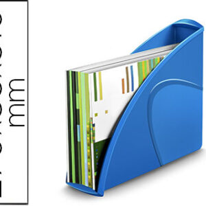 Porta Revistas CEP Plastico Uso Vertical / Horizontal Azul 85X270X310 mm