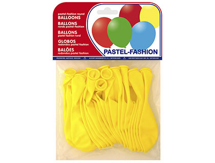 Balões Pastel Amarelo (20 Unidades)