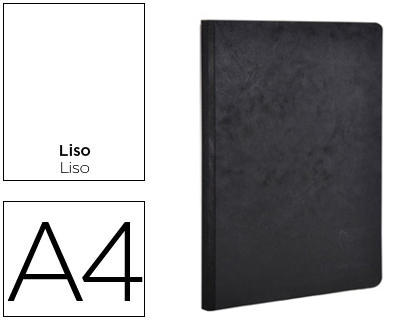 Caderno Age-Bag Capa Cartolina Lombada Cosida Liso 96F Preto 210X297 mm