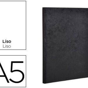 Caderno Age-Bag Capa Cartolina Lombada Cosida Liso 96F Preto 148X210 mm