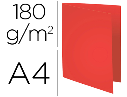 Classificador Exacompta de Cartolina Reciclada Din A4 Vermelho 180g