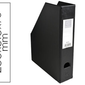 Porta Revistas Exacompta PVC Lombada 70mm Cor Preto 230X310X70 mm