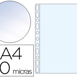Bolsa Catalogo Q-Connect Din A4 50 Microns Cristal (Bolsa de 100 Unidades)