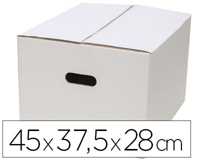 Caixa Q-Connect p/ Embalar Anonima Branca c/ Asas Duplo Canal 450X280 mm