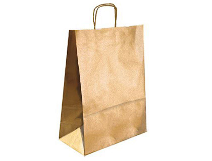 Bolsa Kraft Q-Connect Ouro Asa Retorcida 240X100X310 mm