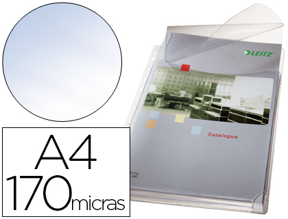 Bolsa Catalogo Esselte A4 PVC 170 Microns c/ Fole e Aba Superior Capacidade 200 Folhas (5 Unidades)