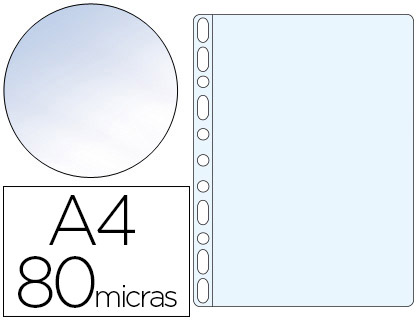 Bolsa Catalogo Esselte Din A4 Polipropileno 80 Microns 11 Furos Cristal (100 Unidades)