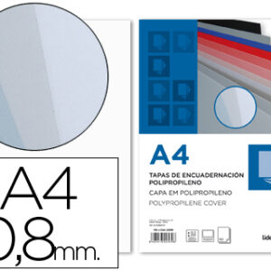 Capa de Encadernacao Polipropileno Din A4 0.8mm Transparente (50 Unidades)