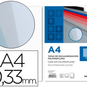 Pack 150x Capa de Encadernação Polipropileno DIN A4 0.33mm Transparente