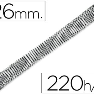 Espiral Q-Connect Metalico 64 5:1 26mm 1,2mm (50 Unidades)