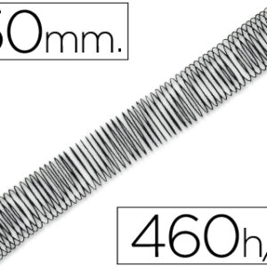 Espiral Q-Connect Metalico 64 5:1 50mm 1,2mm (25 Unidades)
