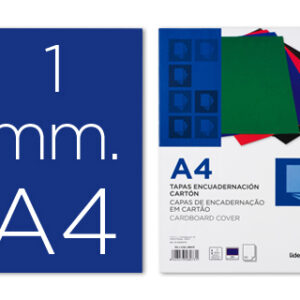 Capa de Encadernacao Cart?o A4 1mm Azul (50 Unidades)